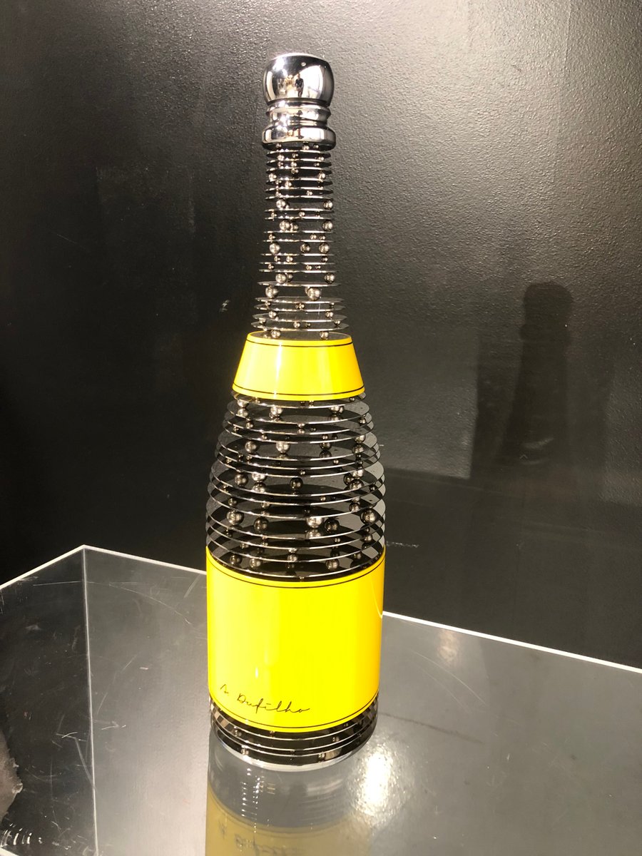 Bouteille de champagne Jaune