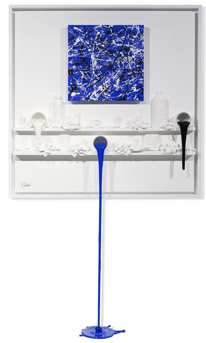 Hommage à Pollock bleu, 2021