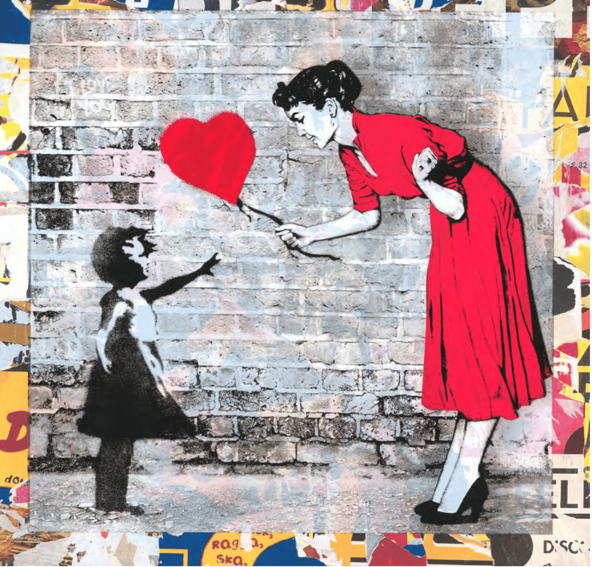 MR.BRAINWASH, Love Catcher- Sérigraphie sur papier