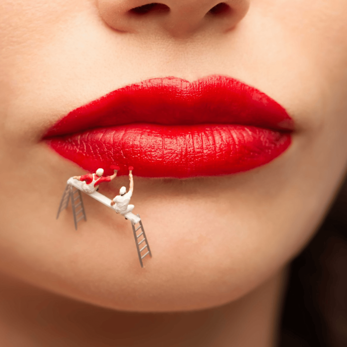 Red lips retouchers