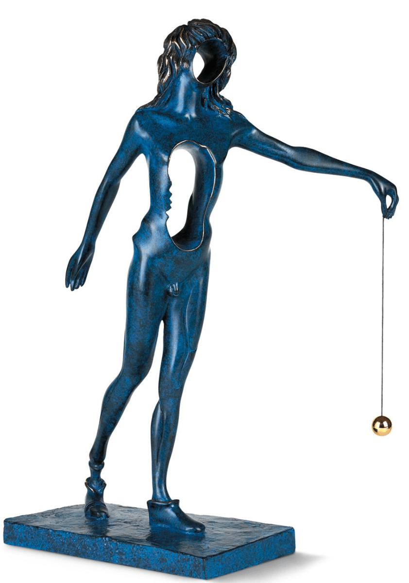 Surrealist Newton, Patina Blue