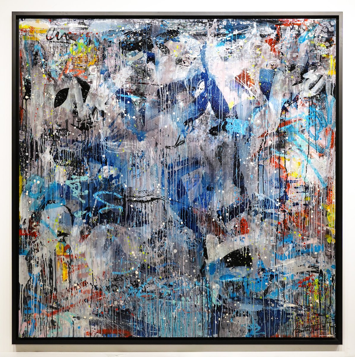 Abstrait Passion blue Love 1