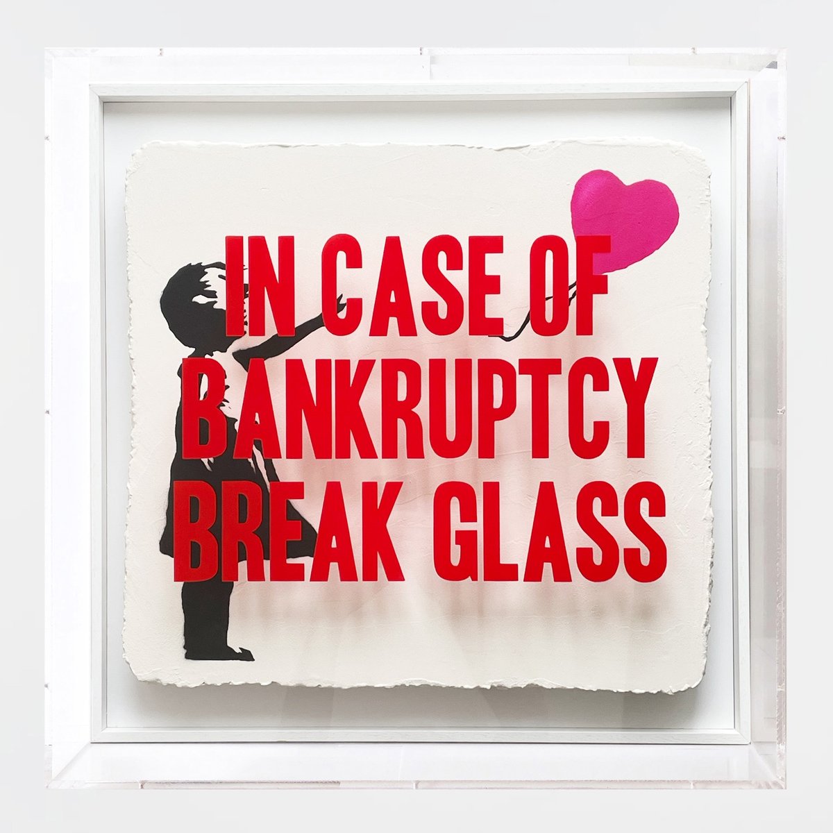 In Case of Bankruptcy Balloon Girl (Rosario Pink)