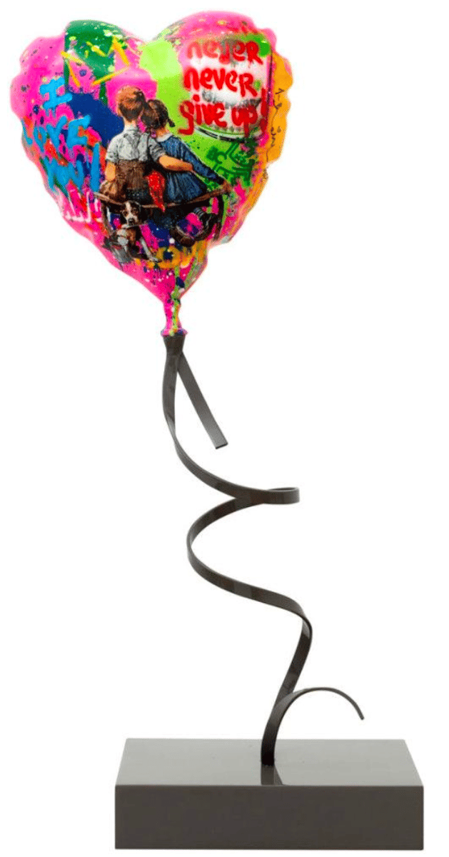 Flying Balloon Heart, 2023 - (SCU1198 [SEP]) — Mr Brainwash
