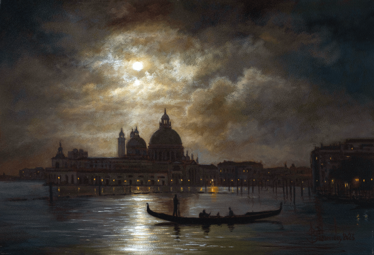 Lune d’argent sur la lagune