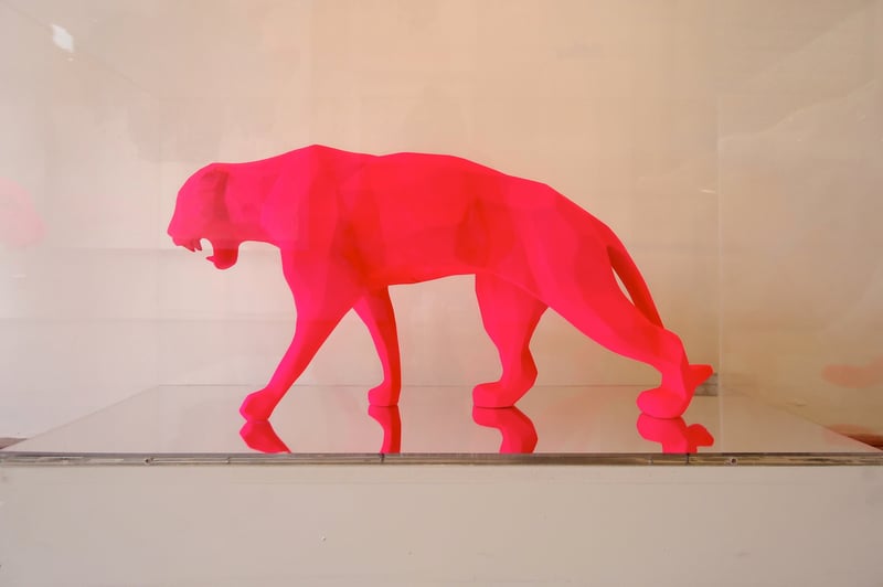 Wild panther pigment - pink — Richard Orlinski