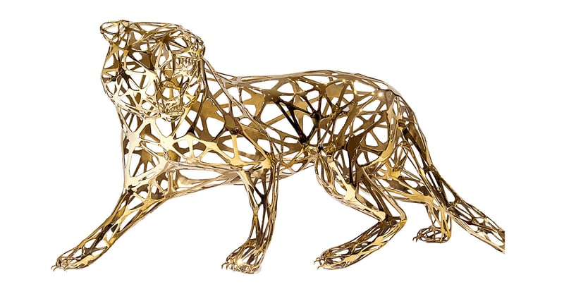 Tigre dentelle doré — Richard Orlinski