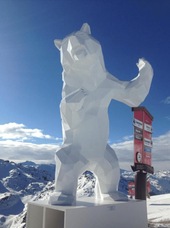 Ours Debout - Blanc (300cm)