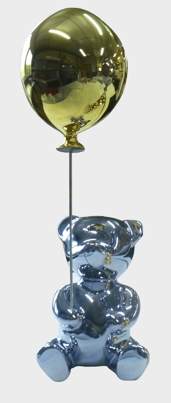 Chubby Silver Balloon Gold