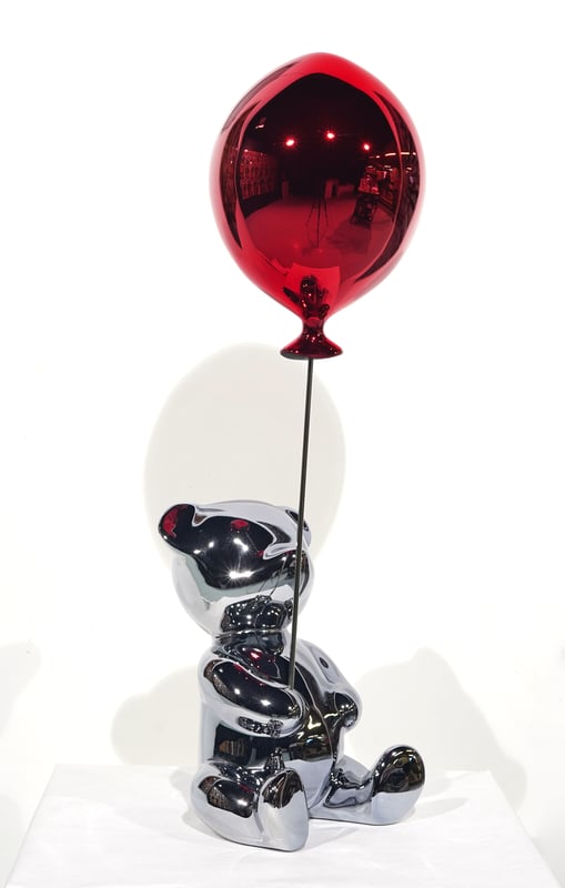 Chubby Silver Balloon Red
