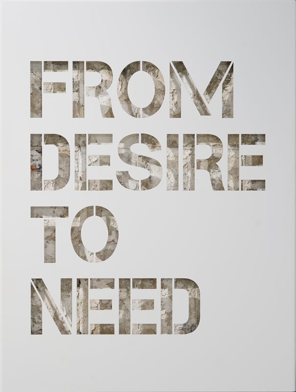 From desire to need - Alu Blanc