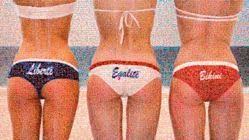 Liberté Egalité Bikini couleur — Joel Moens de Hase