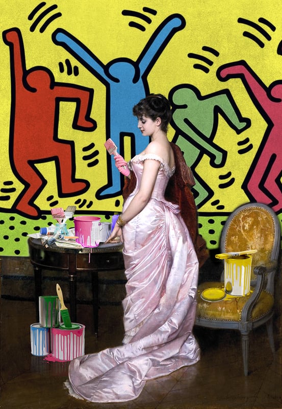 The Wall Painter Yellow Color Buckets, 2023 — Leo Manelli