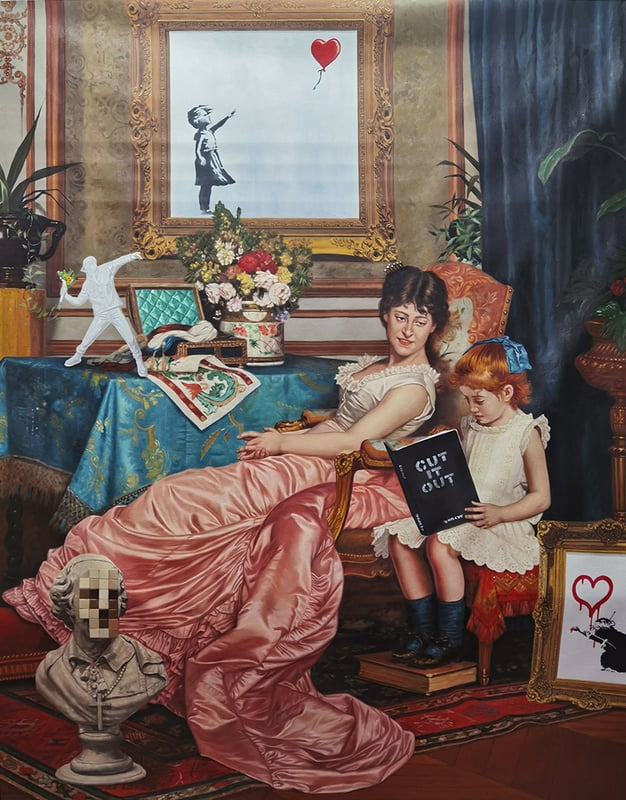 The Reading Lesson (Banksy), 2023