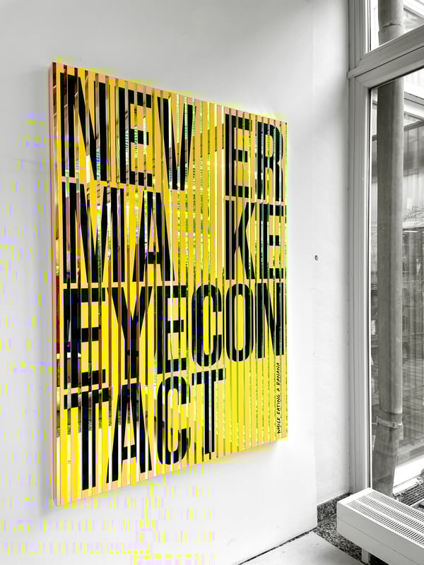 Never make eyecontact...while eating a banana