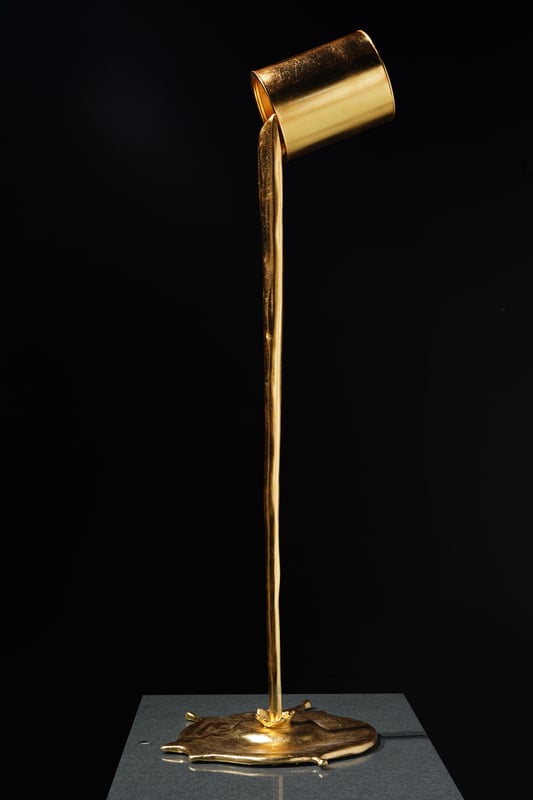 Flow doré 125 cm