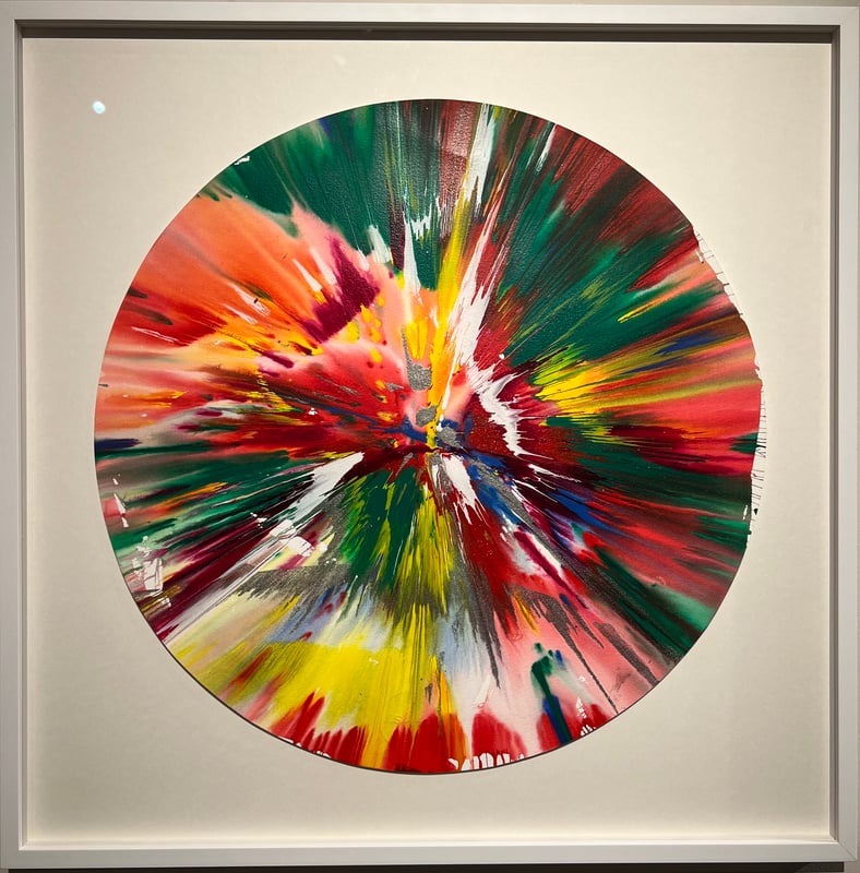 Circle Spin Painting, 2009 (hand signed)