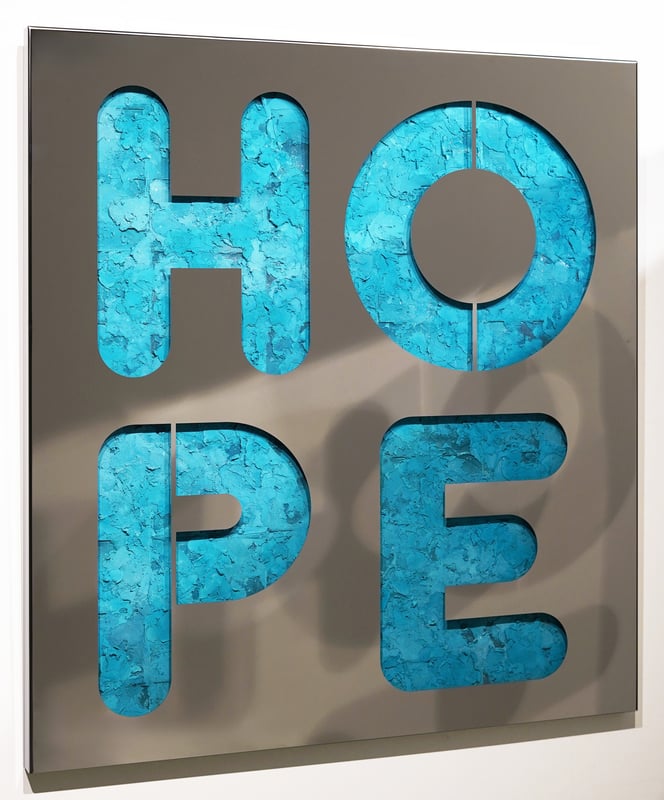 Hope - fond turquoise, 2023