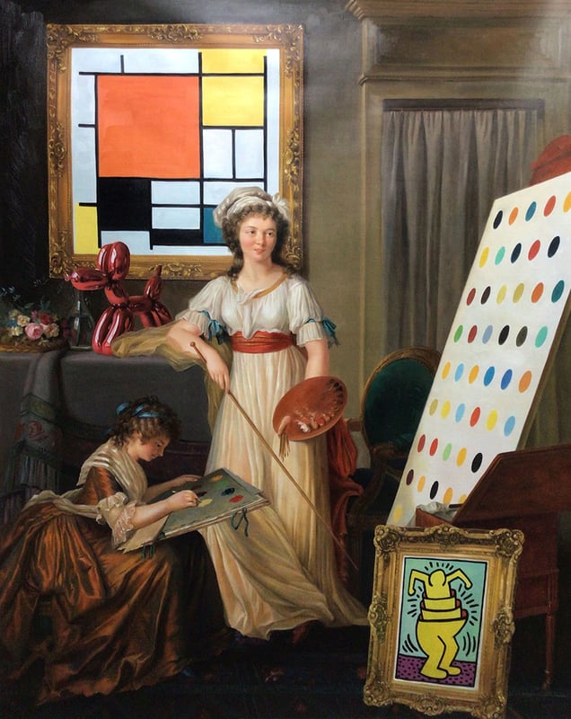 The Art Lesson (Mondrian)