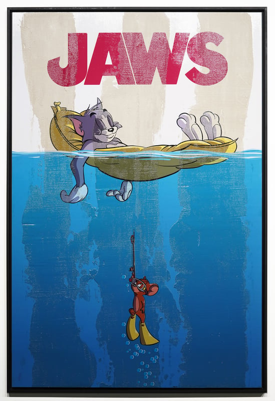 Jaws V2 - Tom & Jerry - dibond