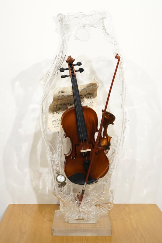 Violon bois et bronze — Franck Tordjmann