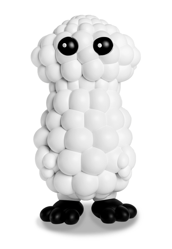 Statue Scoop white