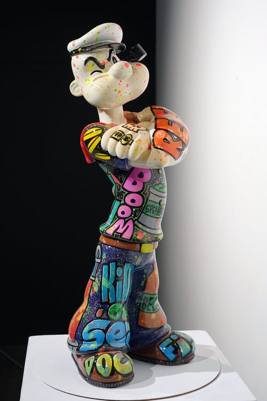 POPEYE entier - Street art - The Rebel King of the sea