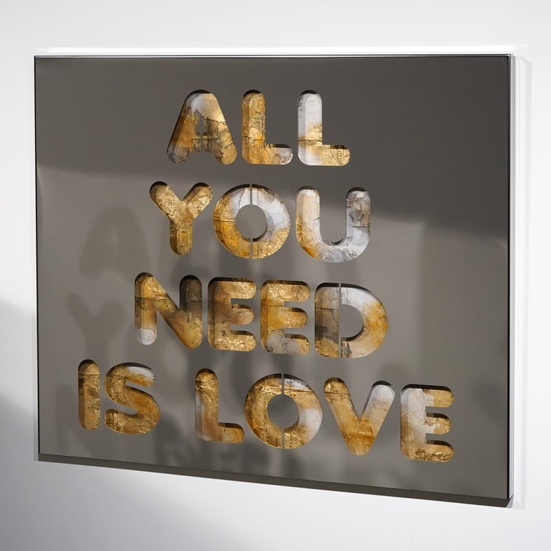 All you need is love - NEON inox