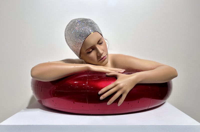 Miniature Serena w/ Candy Red Tube & Clear Crystal Cap