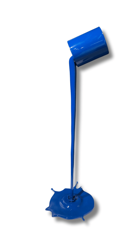 Flow bleu (hommage à klein) - 125 cm