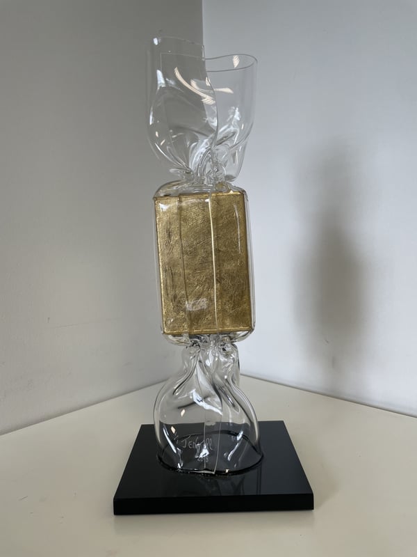 Wrapping Bonbon Feuilles d'Or N°4403