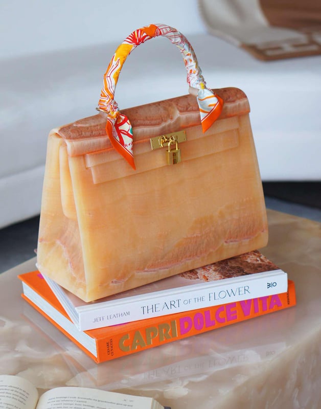 K Bag in Orange Onyx, 2024
