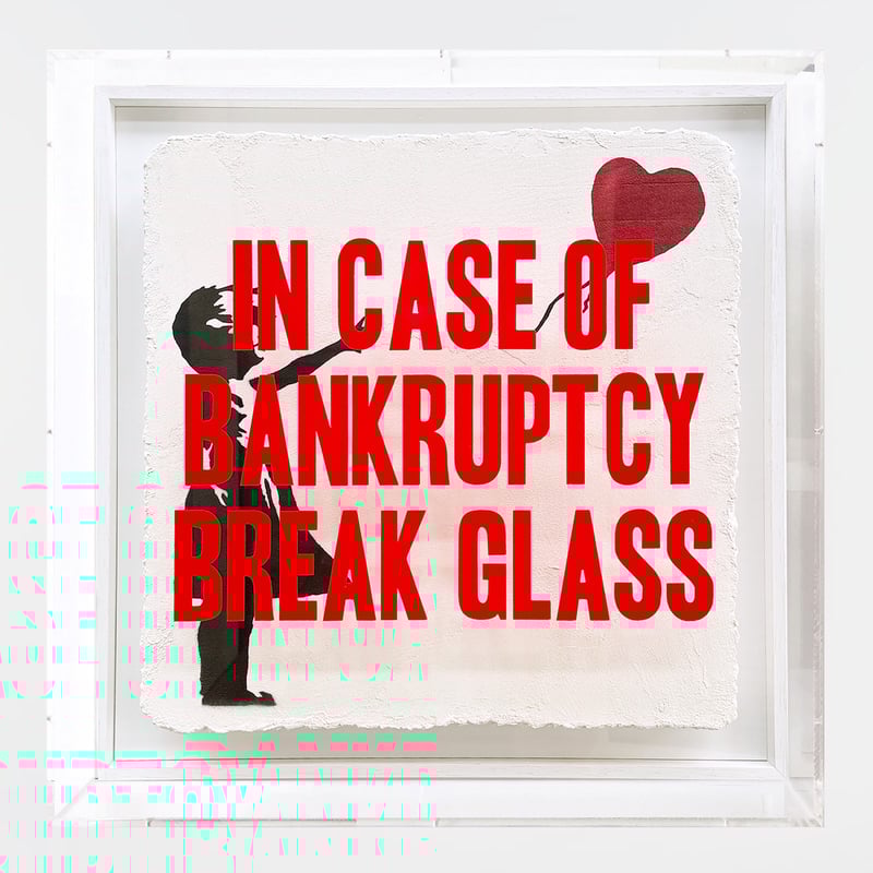 In Case of Bankruptcy - Balloon Girl (Royal Red)