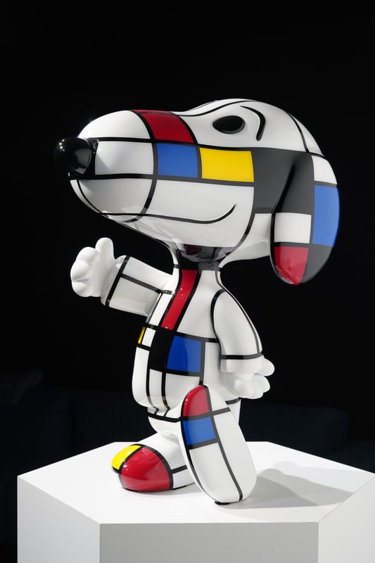 SNOOPY - Mondrian style - serie 3
