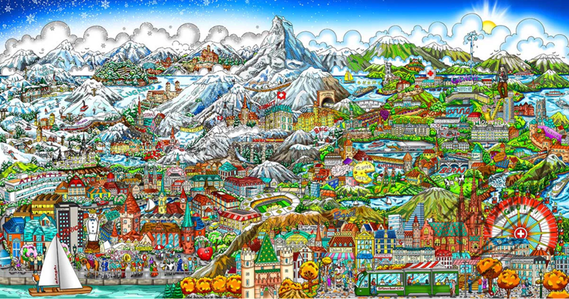 Charles Fazzino – Master of 3D Pop Art: Colorful and Playful Urban