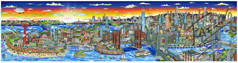 Sunset over Manhattan Island