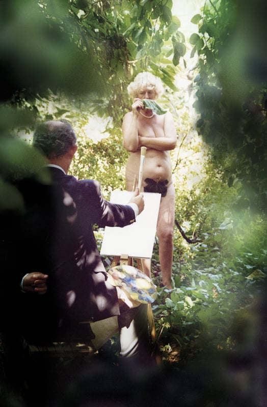 Charles paints camilla