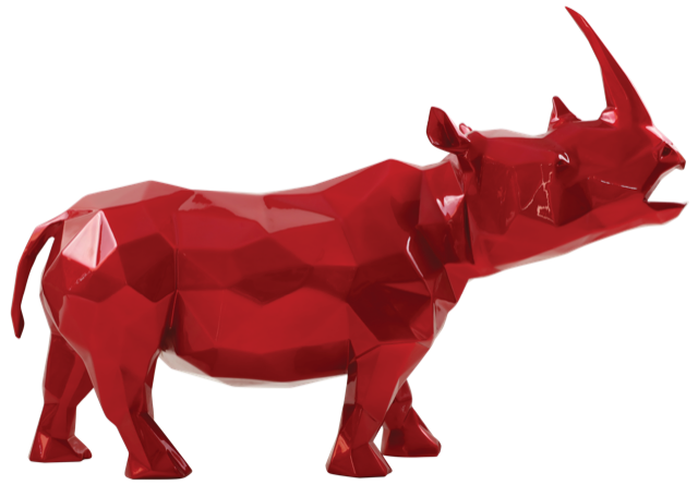 Rhinocéros - Rouge Flamme