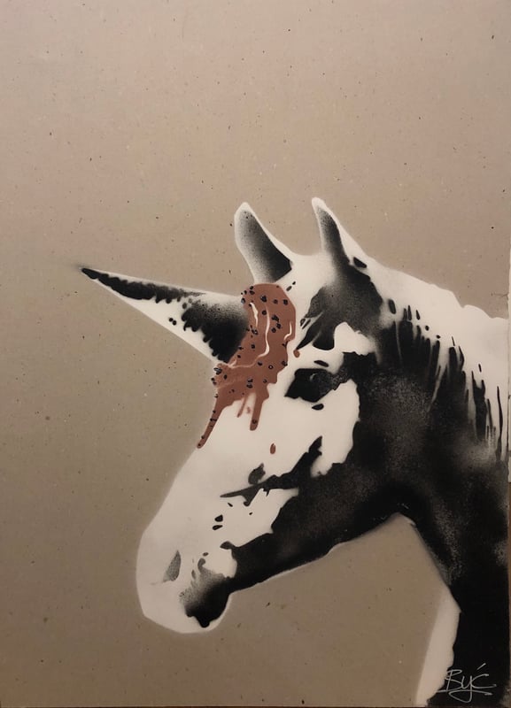 Cookie ice cream unicorn