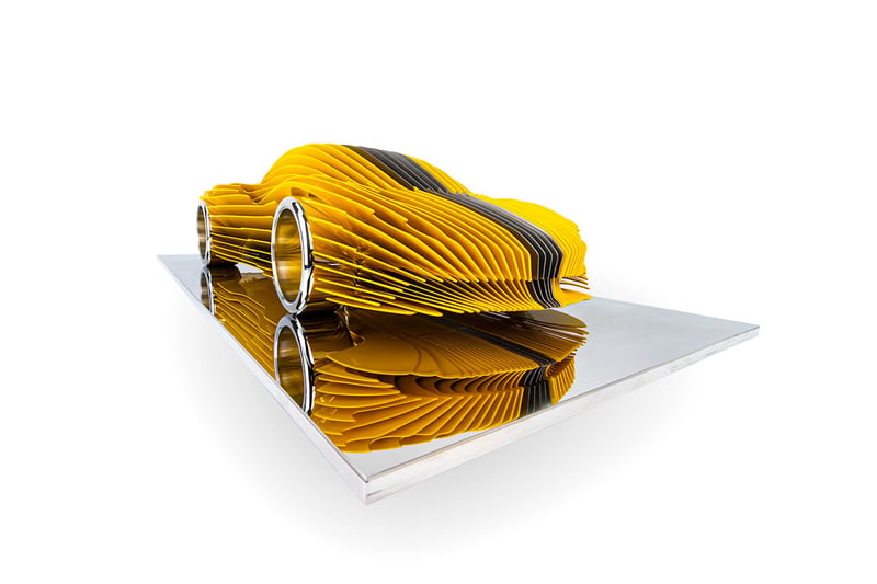 McLaren - Speedtail Jaune et Inox