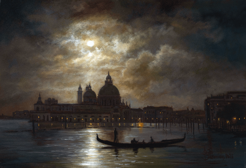 Lune d’argent sur la lagune