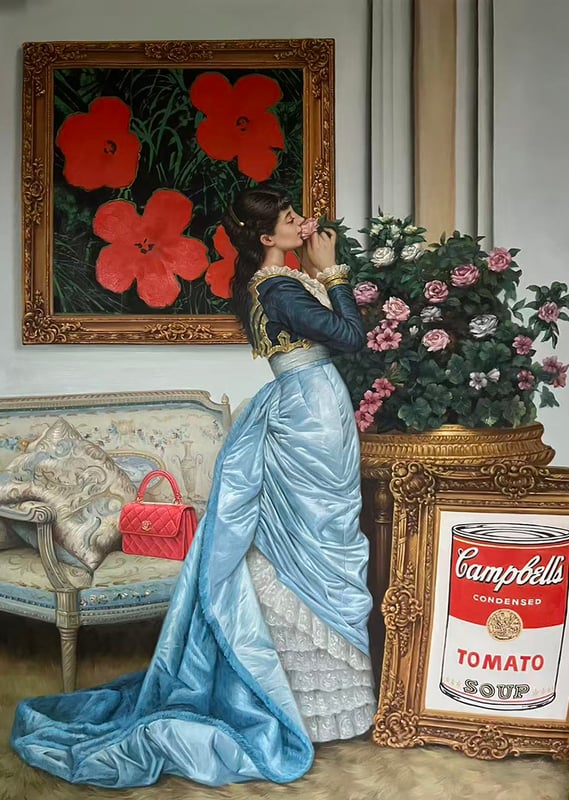 The Art Elegance (Red Flowers)