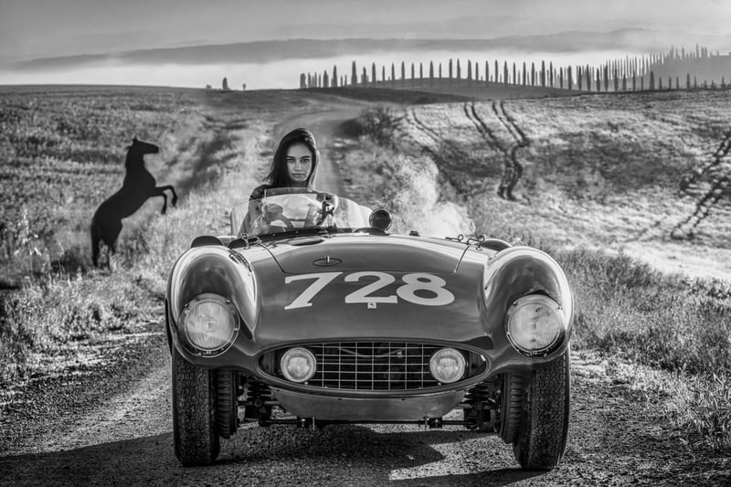Ferrai 1955 - B&W