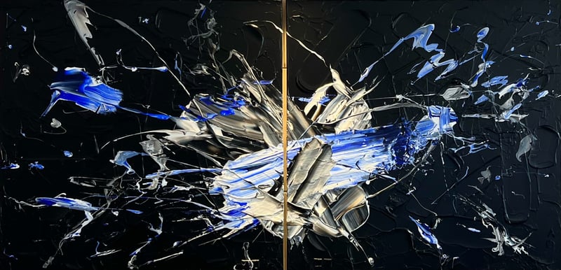 Les diptyques - Blue light in the night