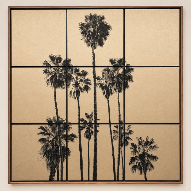 California Dream ( Palmiers ) - version papier Bronze